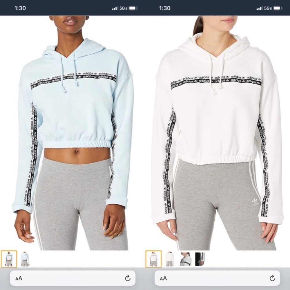 Adidas cropped hoodies sweater bundle